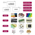 MOQ 100 Pcs Zipper PU Leather Utility Sleeve Wholesale Custom Synthetic Polyurethane Utility Envelope with Slide Fastener