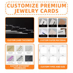 Custom Earring Cards with Logo — CMYK Offset & Embossed Printing for Jewelry Display