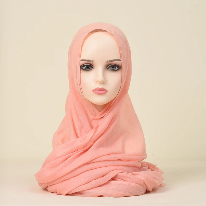 Polyester Silk Satin Hijab | 107x180cm | 24 Colors | Wholesale | Custom Packaging