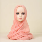 Polyester Silk Satin Hijab | 107x180cm | 24 Colors | Wholesale | Custom Packaging