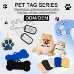 Custom Stainless Steel Pet ID Tags with Laser Engraving | 100 MOQ for Dog Tags & Keychains