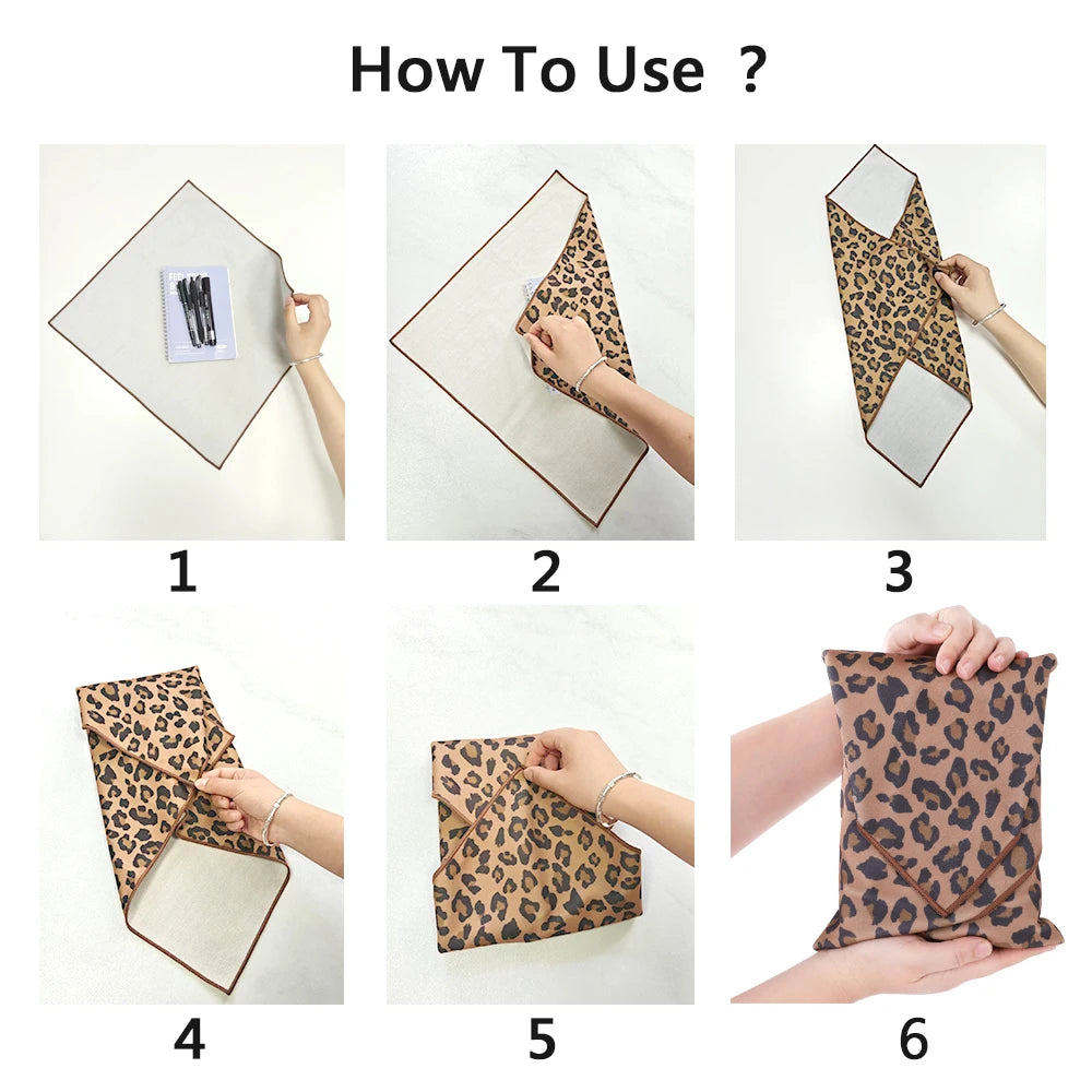 Custom Magic Cloth Makeup Bags | MOQ 100 | 31-Day Lead