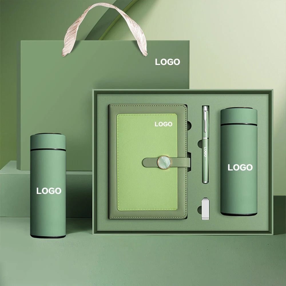 Luxury PU Leather Notebook Set | A5 | 100 Sheets | Pen Included
