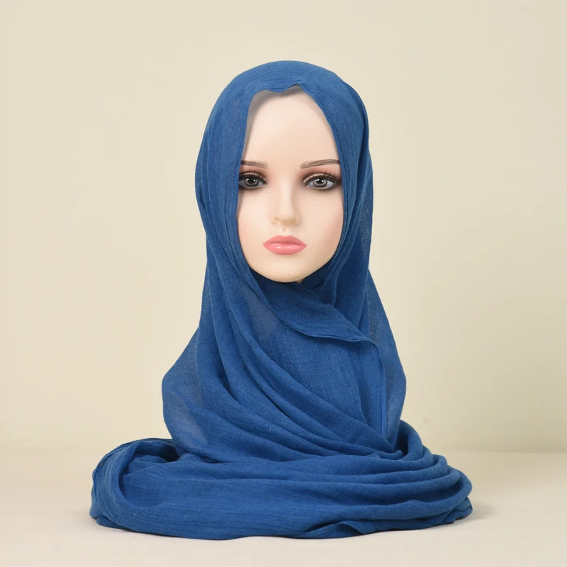 Polyester Silk Satin Hijab | 107x180cm | 24 Colors | Wholesale | Custom Packaging