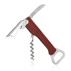 Wooden Wine Bottle Opener | Custom Laser Engraving | 3-in-1 Corkscrew