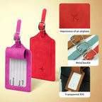 Custom PU Leather Luggage Tags with Logo – 100 MOQ, $35 Mold