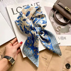 Luxury Satin Square Bandana | 55x55cm | Custom Digital Print | 50 MOQ | Gift