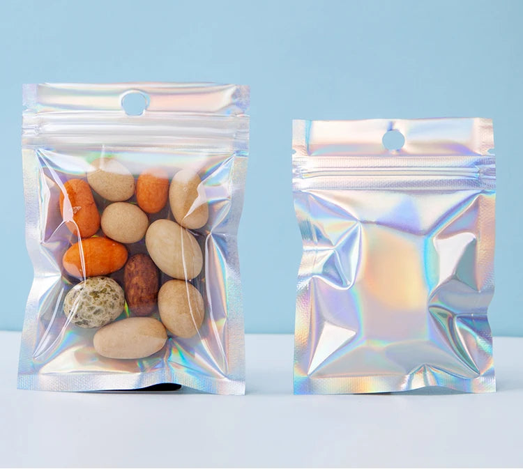 Custom Holographic Packaging Bags | Food-Grade CPP & 3-Day Design | Wholesale | Moisture-Proof