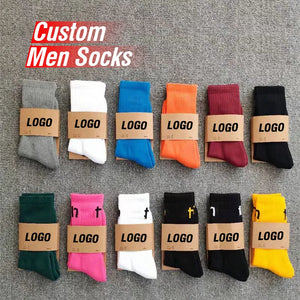 Custom Jacquard Socks Wholesale | 100-Pair Low MOQ & 15-Day Lead Time | Breathable Cotton Blend
