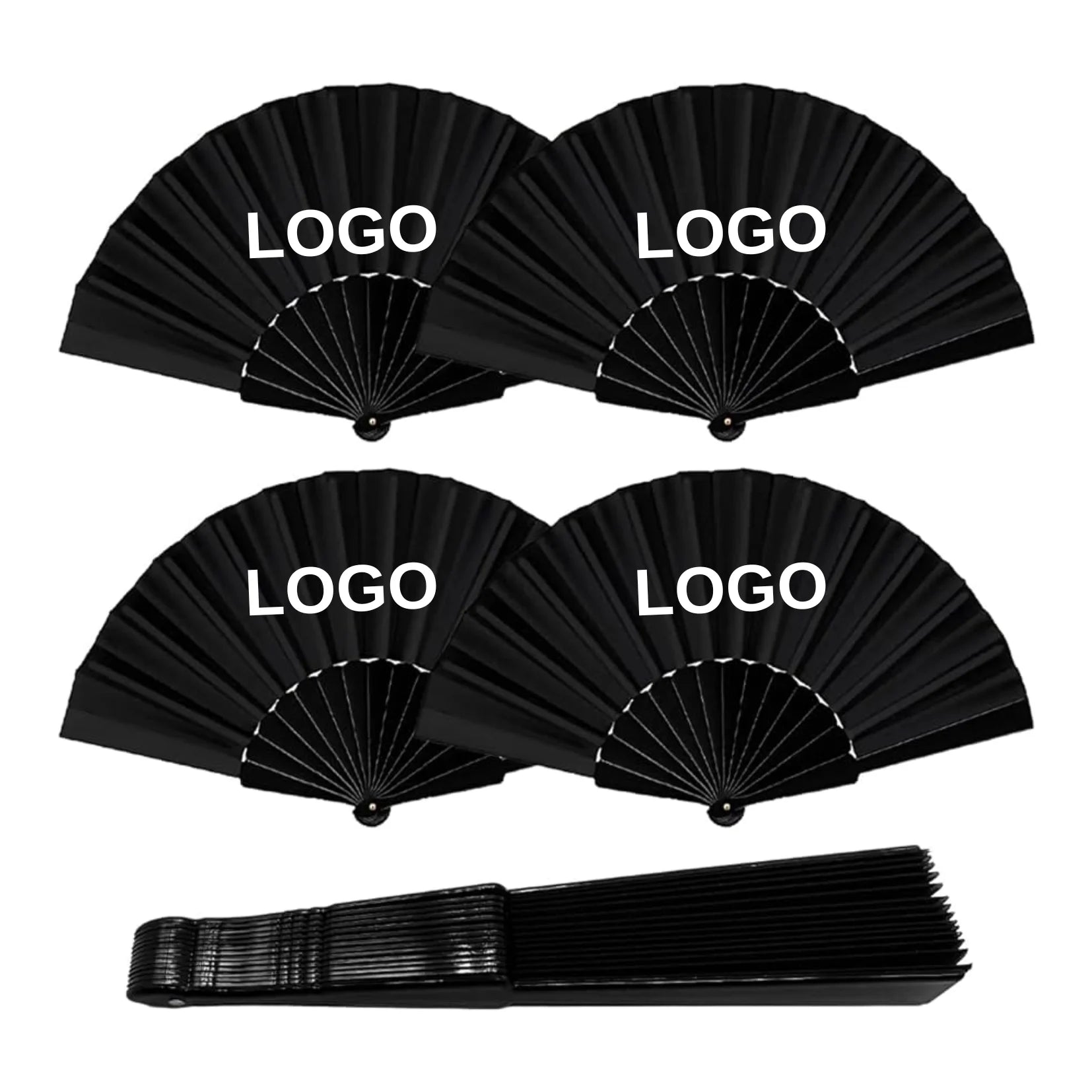 Signature Summer Cool - Custom-Branded High-Density Folding Hand Fans for Events & Boutique Giveaways