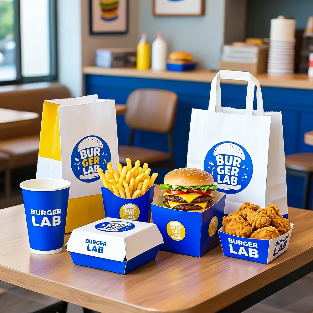 Custom Fast Food Boxes | 5,000 Pcs MOQ, 7-Day Lead | Food-Grade