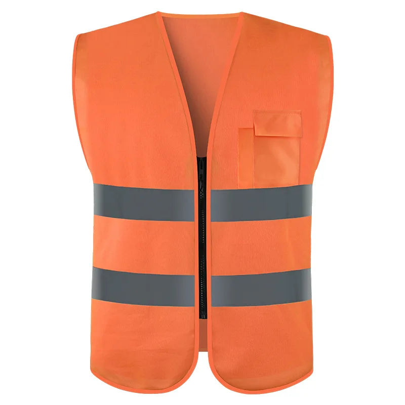 Custom Hi-Vis Safety Vest | 1,000 Pcs MOQ Reflective Polyester Vest