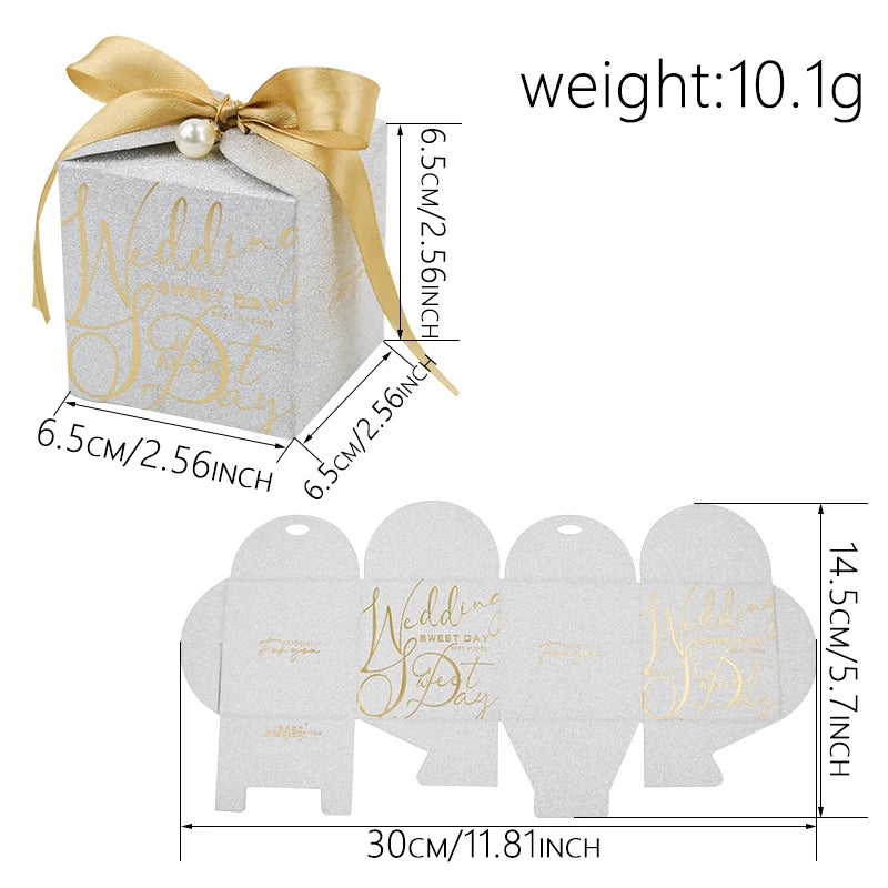 Luxury Glitter Favor Boxes | Wedding Favors | MOQ 50