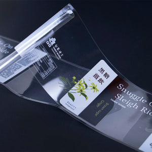 Transparent PVC Bottle Labels — ISO9001, 100 Pcs MOQ, Waterproof