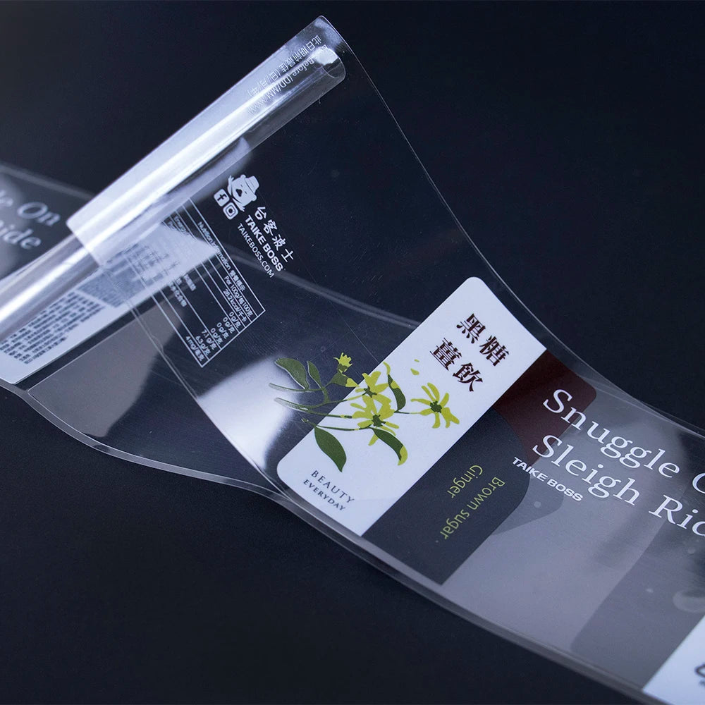 Transparent PVC Bottle Labels — ISO9001, 100 Pcs MOQ, Waterproof