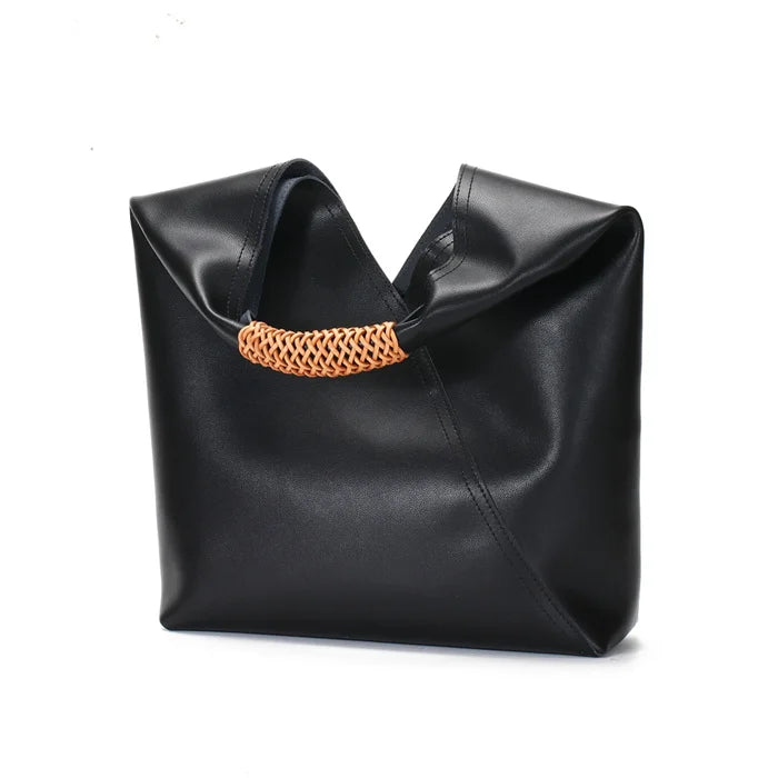 Custom Genuine Leather Tote Bag Wholesale | OEM ODM Bucket Handbags 1 MOQ