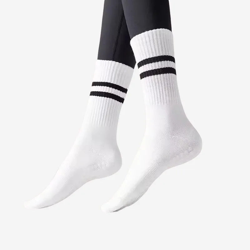 Custom Embroidered Anti-Slip Yoga Socks | Women's Grip Socks with Logo | Premium Studio Retail