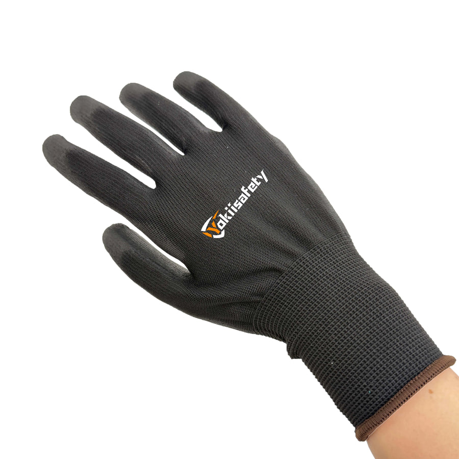 Custom 13 Gauge PU Work Gloves | 2,400 MOQ | CE Certified