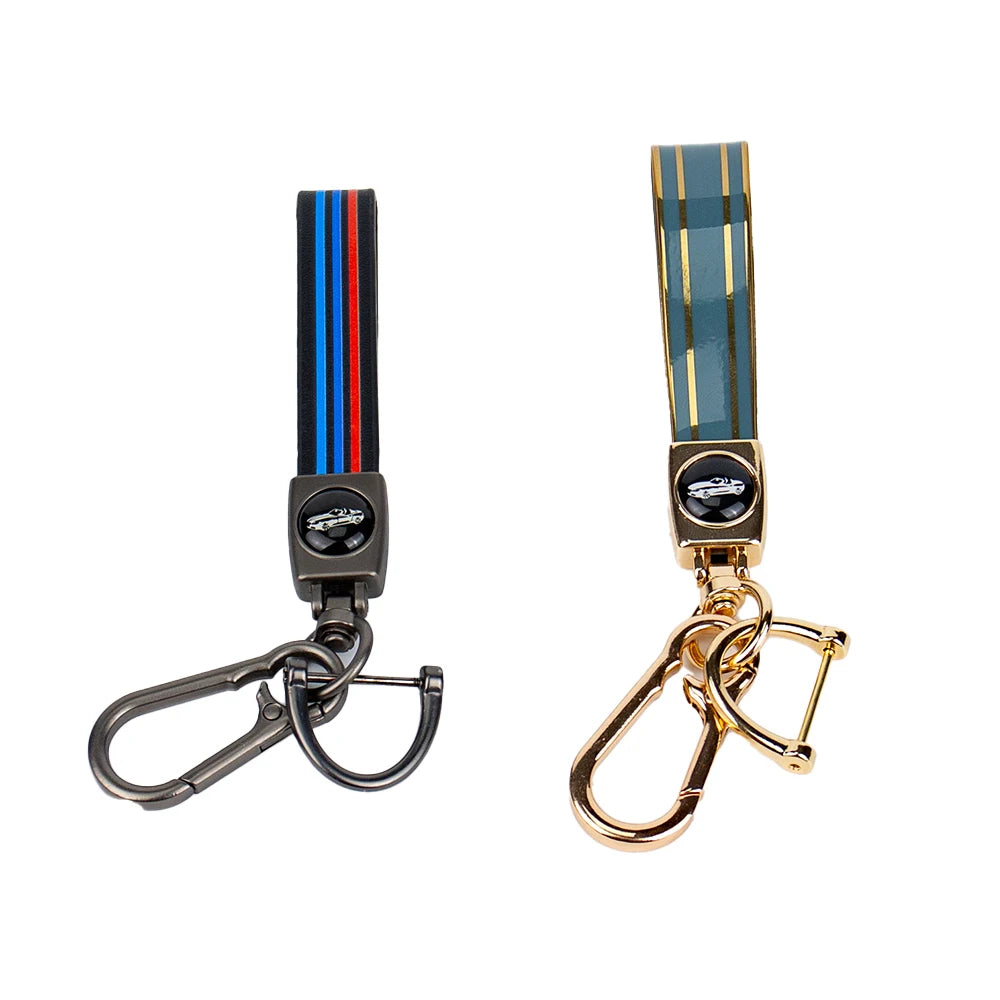 Custom Leather Keychain 50 Pcs | Corporate Gift Hot Stamping & UV Printing