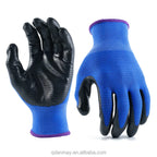 Custom 13G Polyester Nitrile Coated Gloves | 6000 Pairs MOQ | Construction Safety Hand Gloves Wholesale