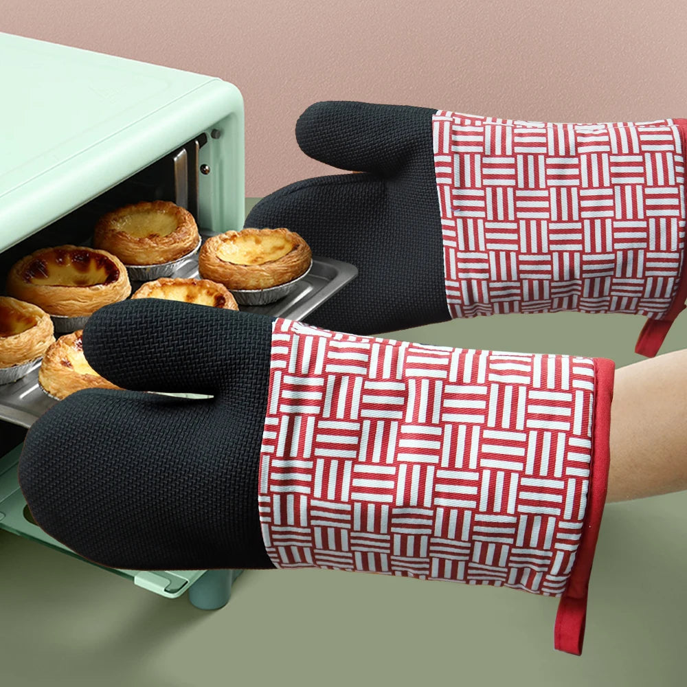 Heat-Resistant Cotton Baking Gloves | 200-Piece MOQ & 31-Day Lead Time | Waterproof & Non-Slip