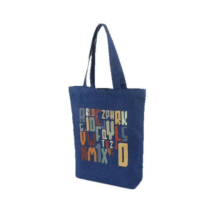 Custom Recycled Cotton Tote Bag – Eco-Friendly Promotional Shopping Bags With Logo Printing