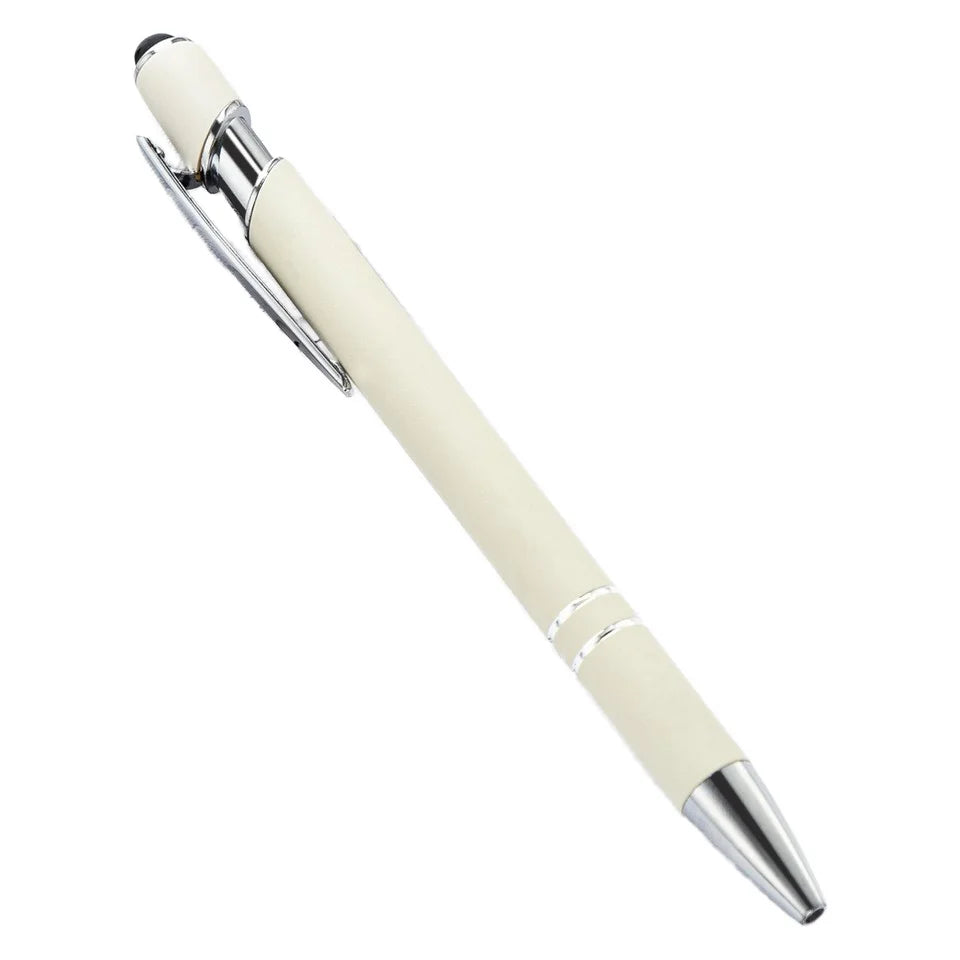 Custom Metal Stylus Pen with Logo | 2-in-1 Ballpoint MOQ 100