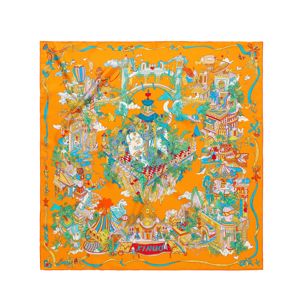 Custom 100% Real Silk Scarves | Digital Printing | 50 Pcs MOQ | Luxury Corporate Gifts