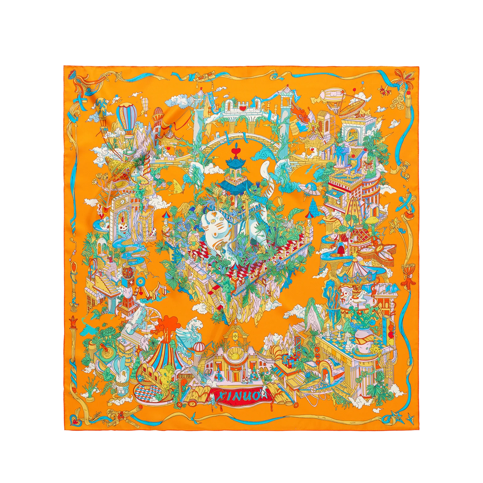 Custom 100% Real Silk Scarves | Digital Printing | 50 Pcs MOQ | Luxury Corporate Gifts