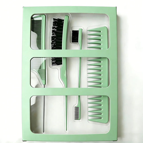 Custom 4-Piece Hair Brush Gift Set with Logo | 2,400 MOQ