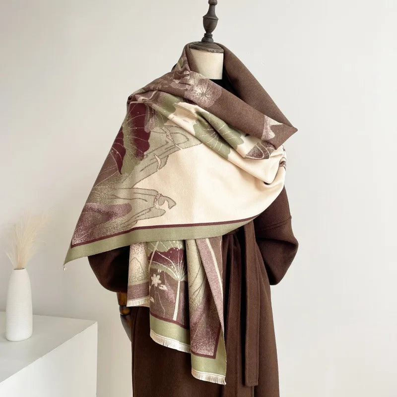 Custom Jacquard Men's Winter Scarves | 20-Piece MOQ & 10-Day Lead Time | Windproof Polyester
