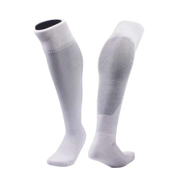 Custom Knee-High Sports Socks | Non-Slip Towel Bottom & Nylon/Cotton | 500-Piece MOQ | Team Sports