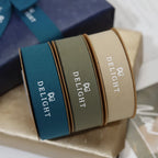 Custom Cotton Ribbon with Gold Foil Logo | 100% Cotton, 196 Colors, 3,000 MOQ