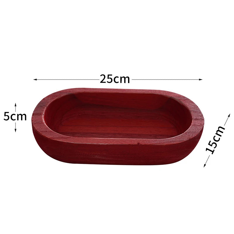 Hand-Carved Wooden Candle Bowl | Oval Rustic Decor Bowl | Factory Wholesale