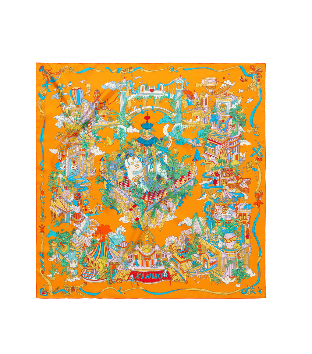 Custom 100% Real Silk Scarves | Digital Printing | 50 Pcs MOQ | Luxury Corporate Gifts