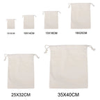 Custom Canvas Drawstring Bags with Logo | 100 MOQ for Jewelry & Gift Packaging