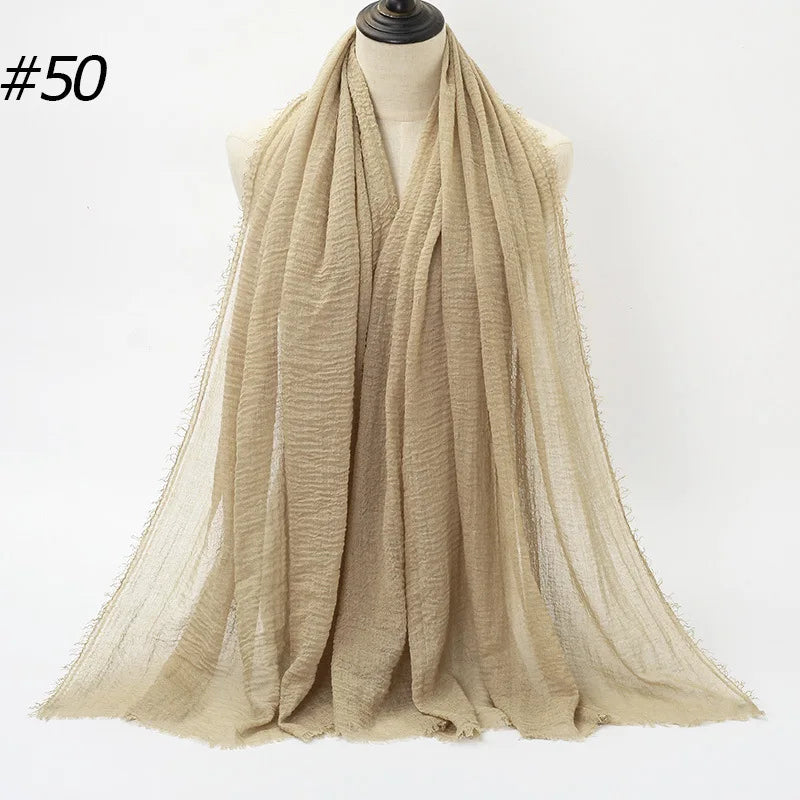Wholesale Polyester Scarves: 105 Colors, 10-Day Lead, 90x180cm | Spring/Summer Women's Fashion