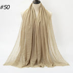 Wholesale Polyester Scarves: 105 Colors, 10-Day Lead, 90x180cm | Spring/Summer Women's Fashion
