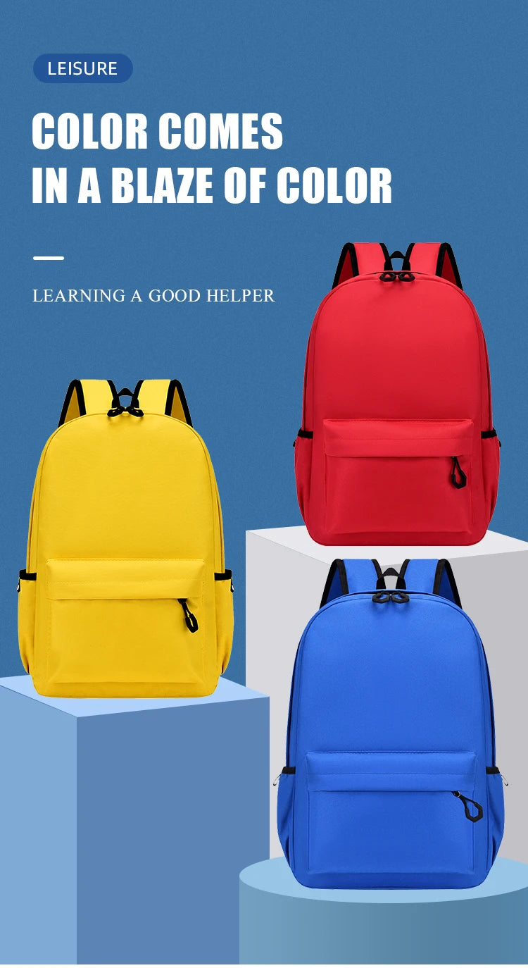 Custom Polyester Backpack Wholesale | 100-Piece MOQ for Schools & Students