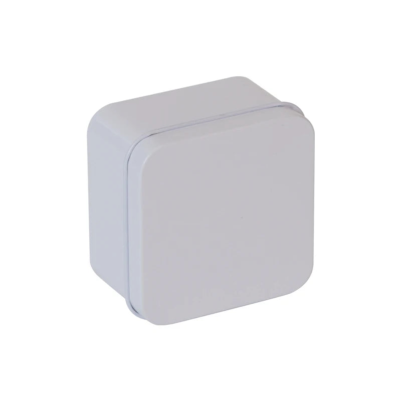 Mini Square Gold Tinplate Metal Box | Embossed Design | Custom Packaging | 100 MOQ