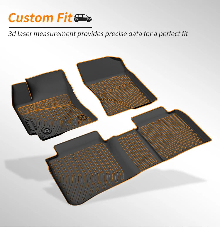 Custom Fit All Weather 3D TPE Floor Mats for Mitsubishi Triton L200 Attrage Montero Sport Mirage