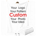 Custom Inspirational Blanket with Logo | 1 MOQ Soft Plush Gift