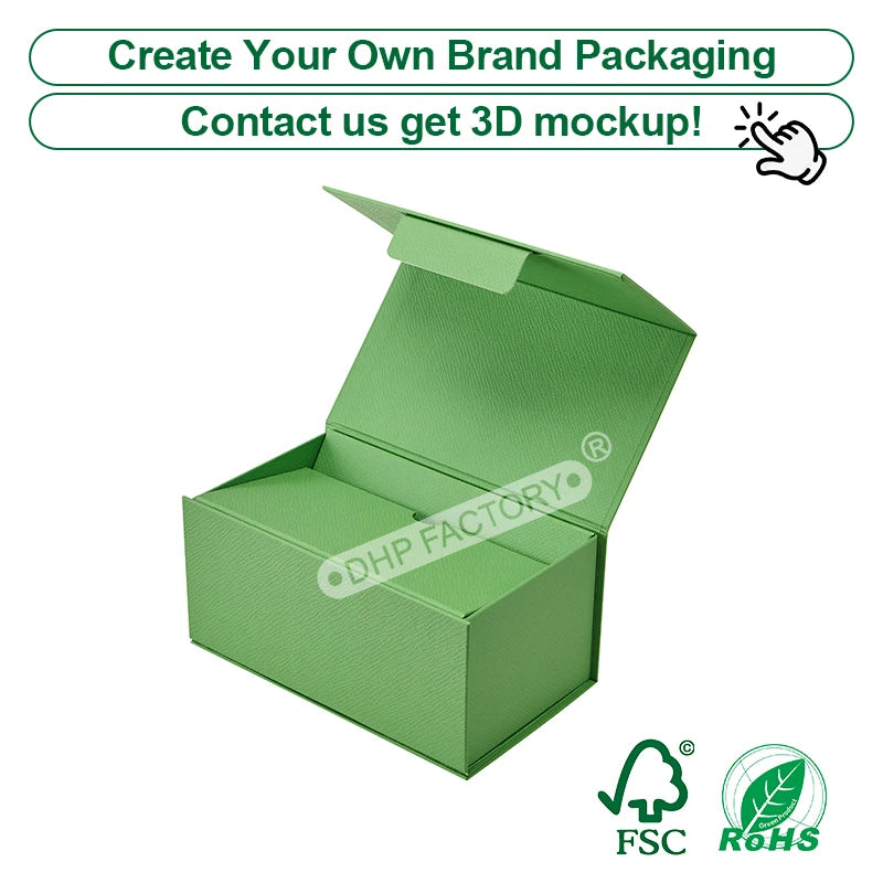 Custom Rigid Magnetic Box with Matte Black Finish | Luxury Packaging OEM Wholesale