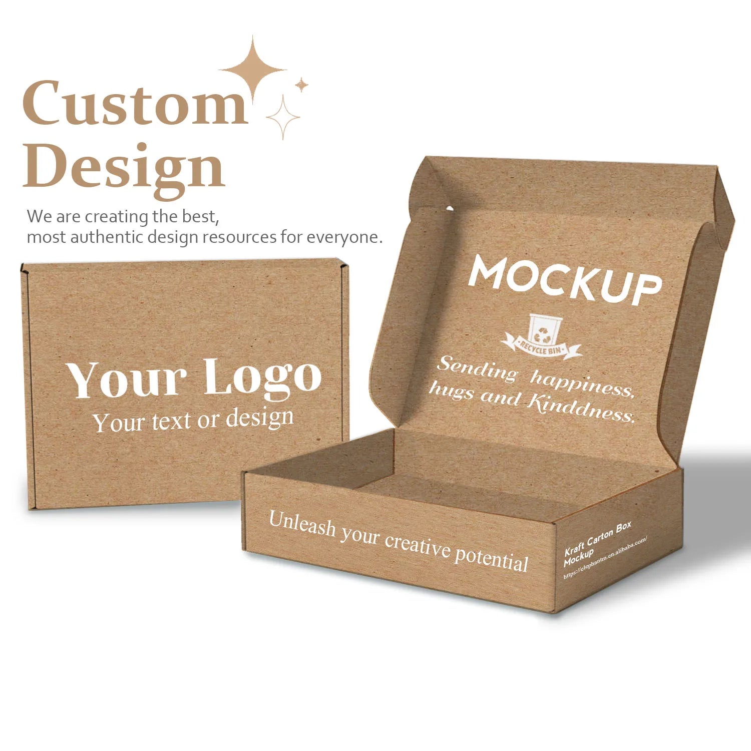 Custom Kraft Mailer Box | Biodegradable | 500 MOQ | 8-Day Lead