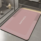 Custom Rubber Bathroom Floor Mat | 4-Layer Absorbent Quick-Dry | Non-Slip Vacuum Seal | MOQ 300