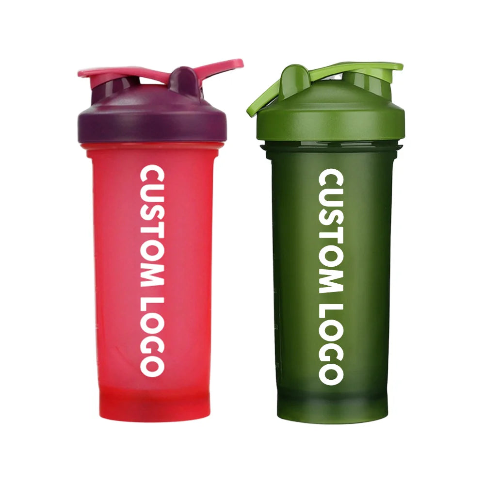 Plastic Shaker Bottle with Flip Lid for Gym, Protein Mix and Daily Hydration (400ml / 600ml)