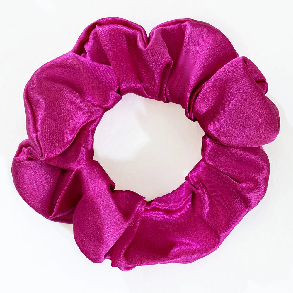 Custom Silk Scrunchies with Logo | Bulk MOQ 2 Pcs