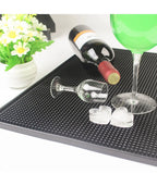 Custom PVC Bar Mat with Logo | Black, MOQ 500