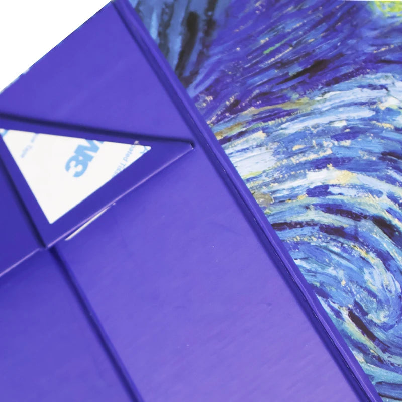 Custom Rigid Magnetic Gift Box: Flat Pack Grey Board with CMYK Print & Foil Stamping