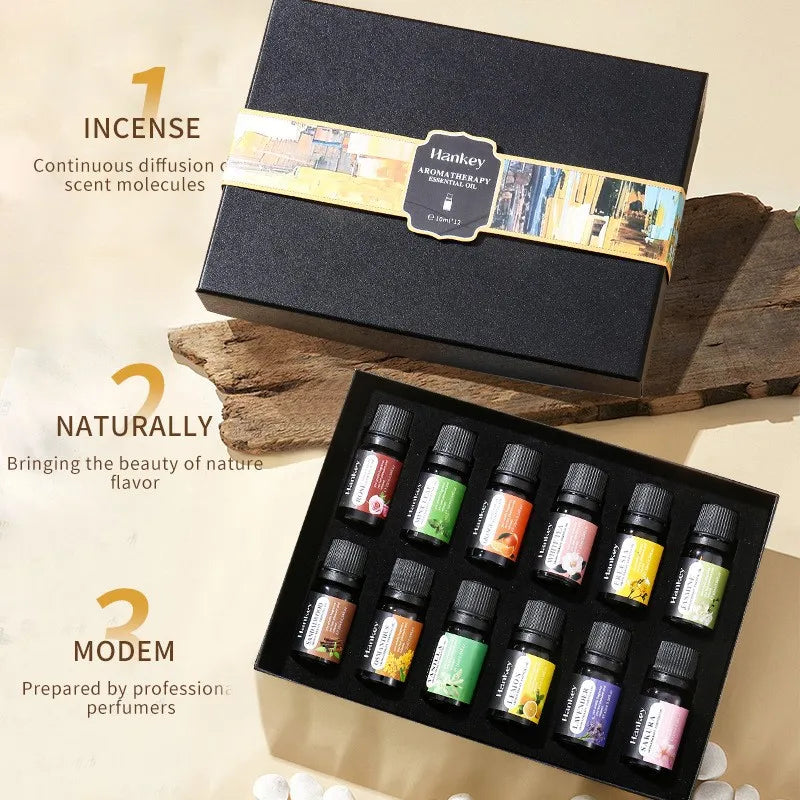 Aromatherapy Essential Oil Gift Set | Water-Soluble | 15-Day Fragrance